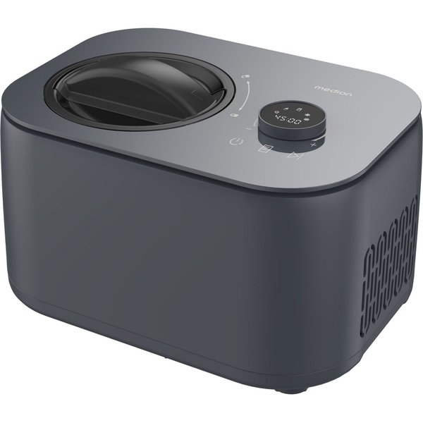 Medion® Eismaschine MD 100116, 1 l, 100 W, Mixen, Eis, Joghurt oder Slush zubereiten, Eis nachkühlen
