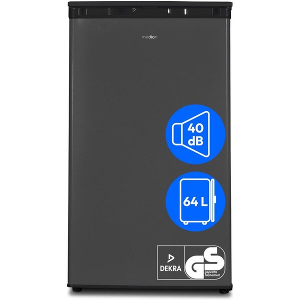 Medion® Gefrierschrank MD37688, 84 cm hoch, 48 cm breit, 64 Liter, 3 transparente Schubladen, Türanschlag wechselbar
