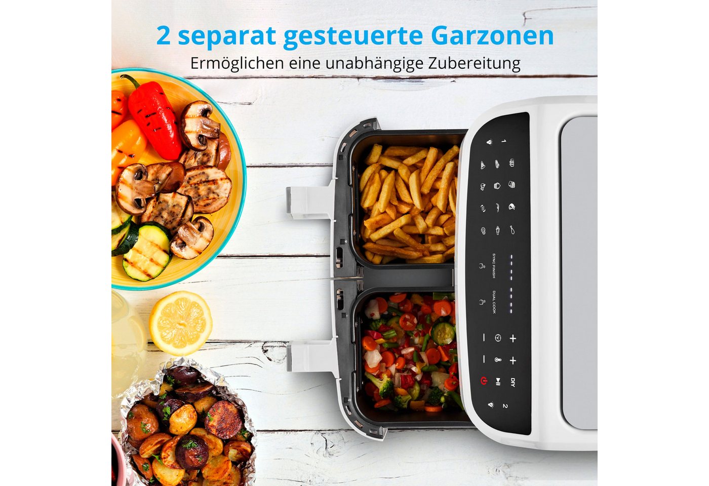 Medion® Heißluftfritteuse MD11760, 2600 W, P20 XXL – Bild 2 von 5