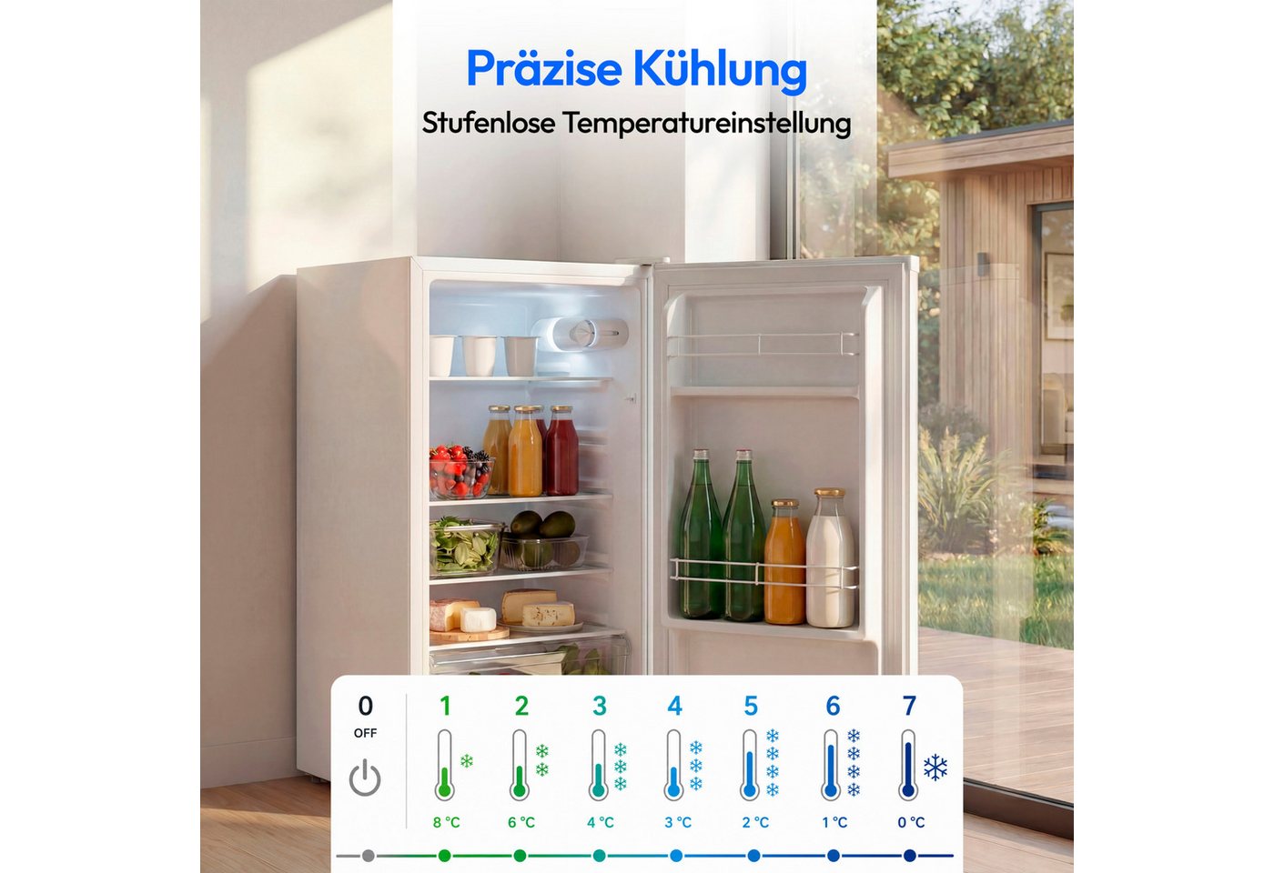 Medion® Kühlschrank MD370009, 84.5 cm hoch, 45 cm breit, LM76E – Bild 4 von 5