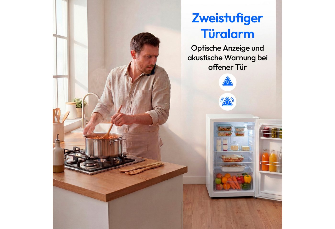 Medion® Kühlschrank MD370009, 84.5 cm hoch, 45 cm breit, LM76E – Bild 5 von 5
