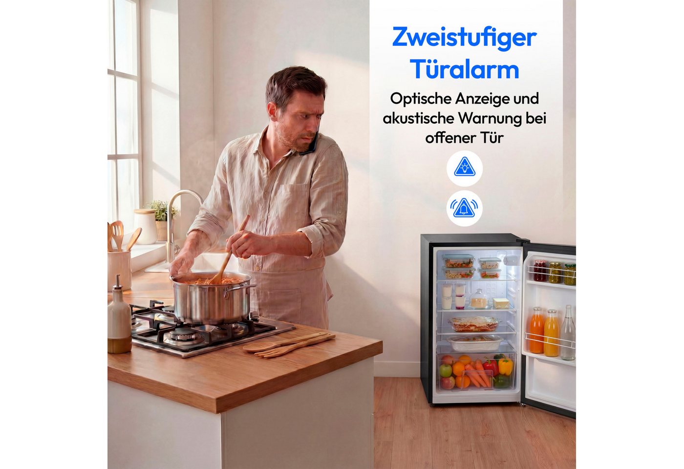 Medion® Kühlschrank MD370009, 84.5 cm hoch, 45 cm breit, LM76E – Bild 5 von 5