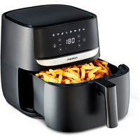 MEDION LIFE E50 XL Heißluftfritteuse MD 10532, ölfreies Frittieren, digitales Bedienfeld, Automatikprogramme, 5,7 L Korbvolumen