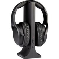 MEDION LIFE HS-1 Funkkopfhörer, Reichweite ca. 15 m, bis zu 10 Stunden Laufzeit, digitaler Sound, hoher Tragekomfort, inkl. Sende-/Ladestation