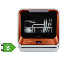 MEDION LIFE Mini-Geschirrspüler DWT20 (MD370764) bronze, für 2 Gedecke, 6 Reinigungsprogramme, Startzeitvorwahl