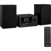 MEDION LIFE P85003 Micro-Audio-System schwarz, Internet/DAB+/PLL-UKW Stereo-Radio mit je 40 Senderspeichern, 2,8'' TFT-Farbdisplay, Bluetooth® 5.0, CD-Player, W