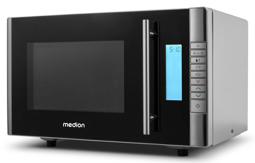 Medion® Mikrowelle MD 14482, Grill, Mikrowelle, 20 l, 5 Leistungsstufen, 8 Automatikprogramme, Auftaufunktion – Bild 3 von 5