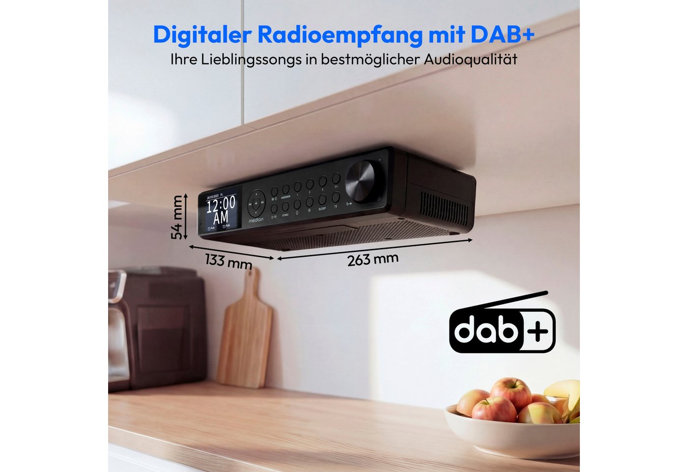 Medion® Radio (AM/FM, MW/UKW, DAB+, 3 W, P66750) – Bild 2 von 5