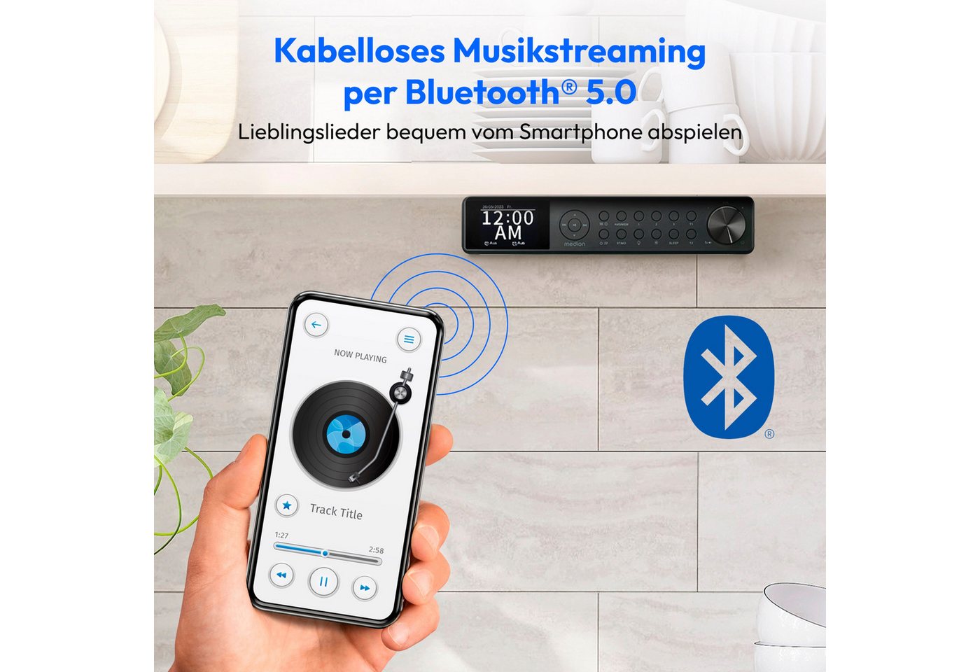 Medion® Radio (AM/FM, MW/UKW, DAB+, 3 W, P66750) – Bild 3 von 5