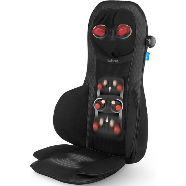 medisana Massagesitzauflage MCG 820, Shiatsu-Massagesitzauflage mit Gel-Massageköpfen und Akupressurmassage