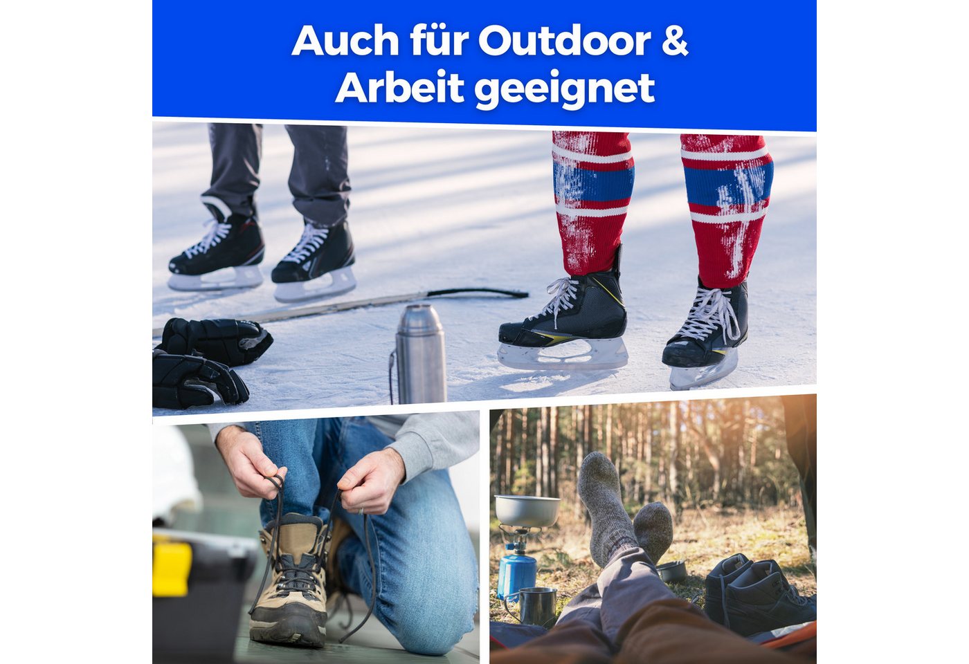 MEDOLY Thermosocken Wintersocken mit 85% Baumwolle (6er-Pack) Vollfrottee für extra Wärme – Bild 5 von 5