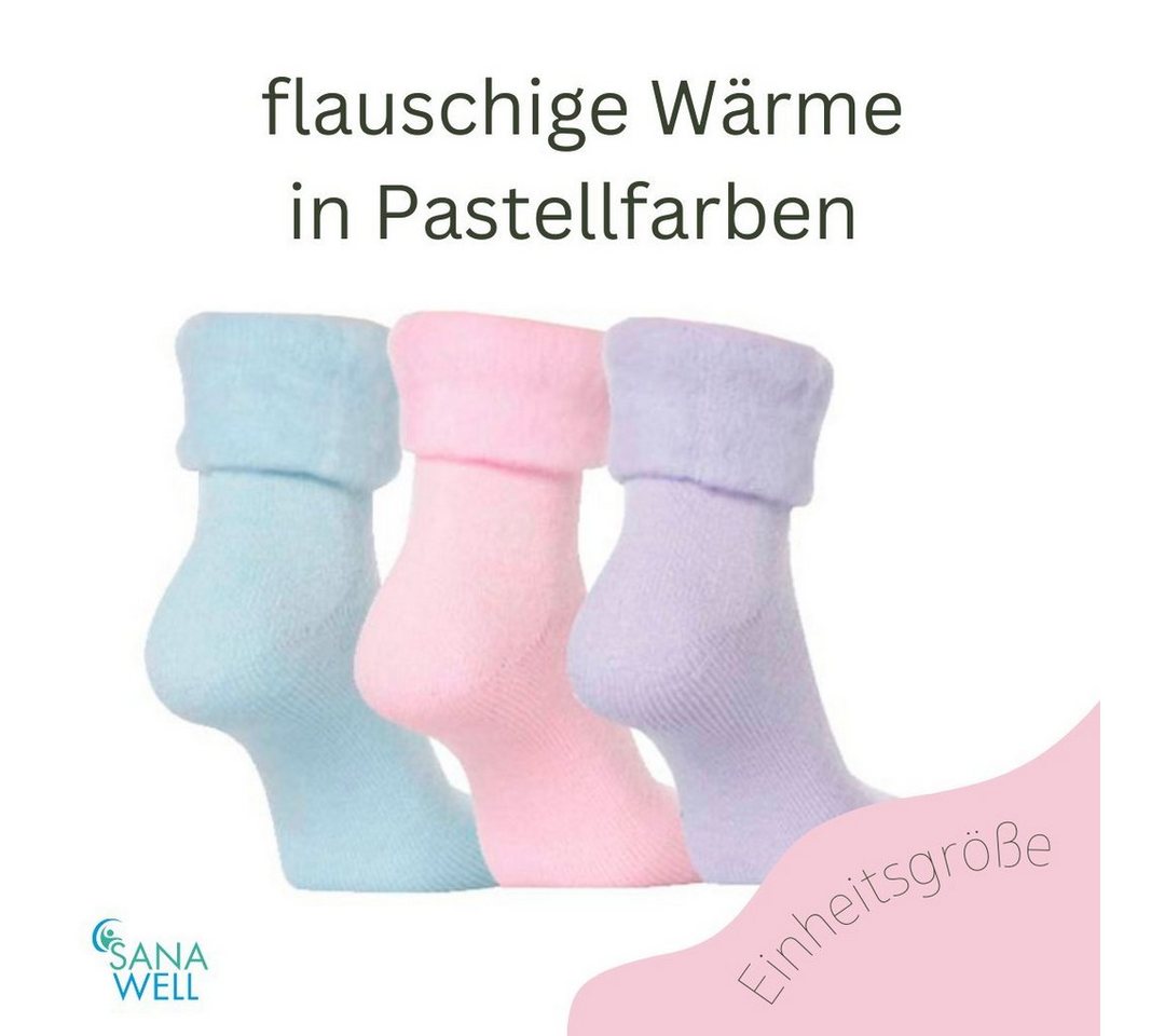 Medosan Kuschelsocken Bettsocken, Bettschuhe, 3er-Set in Pastellfarben – Bild 3 von 5