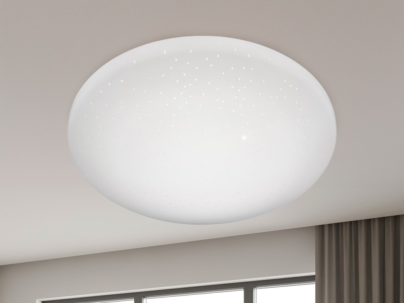 meineWunschleuchte LED Deckenleuchte, LED fest integriert, neutralweiß, kleine Sternenhimmel Lampe für Decke & Wand, Feuchtraumgeeignet Ø 28cm – Bild 5 von 5