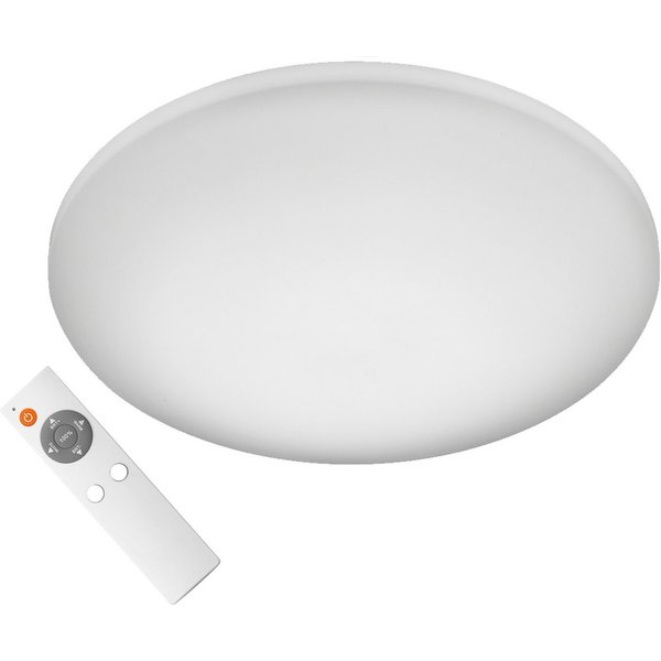 meineWunschleuchte LED Deckenleuchte, Dimmfunktion Nachtlichtfunktion, LED fest integriert, Neutralweiß, Warmweiß, flach mit Fernbedienung, Feuchtraumgeeignet f