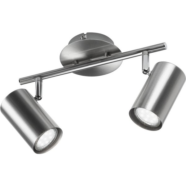 meineWunschleuchte LED Deckenstrahler inkl. GU10 LED, Breite 32,5cm, LED wechselbar, Warmweiß, Innen Strahler 2-flammig, Spots schwenkbar, moderne Deckenleuchte
