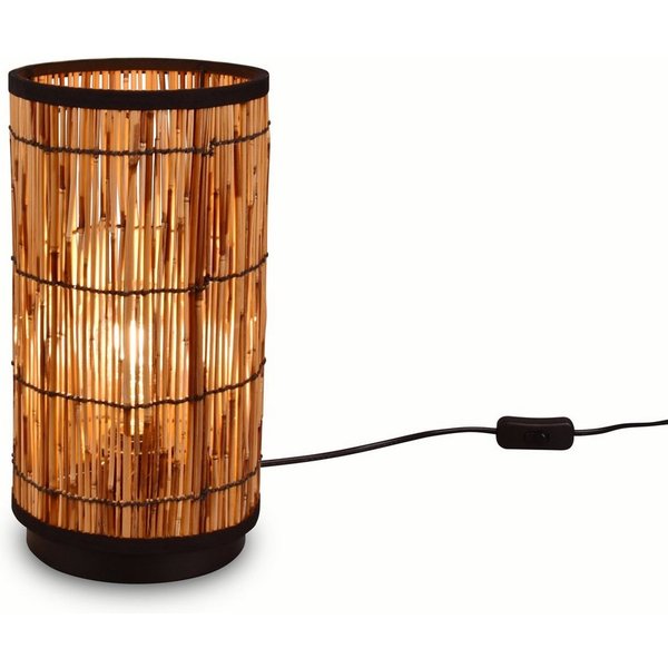 meineWunschleuchte Nachttischlampe, ohne Leuchtmittel, ausgefallen-e Boho mit Lampenschirm für Fensterbank, Höhe 34,5cm