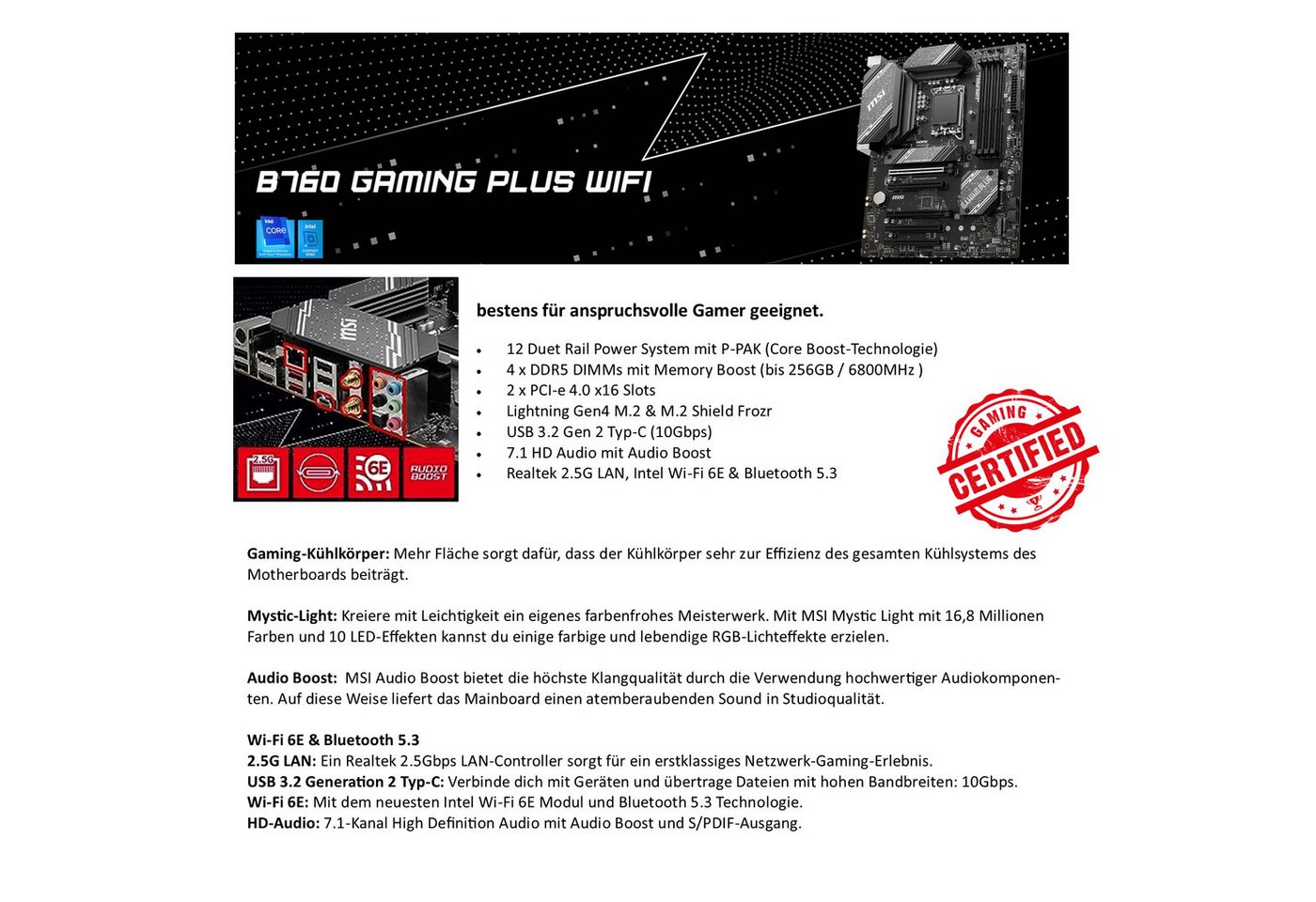 Meinpc Intel Core i9-14900K, Radeon RX 9070 XT 16GB, DDR5 Ram, Windows 11 Gaming-PC (Intel Core i9 14900K, RX 9070 XT, 16 GB RAM, 1000 GB SSD, Wasserkühlung, RG – Bild 4 von 5