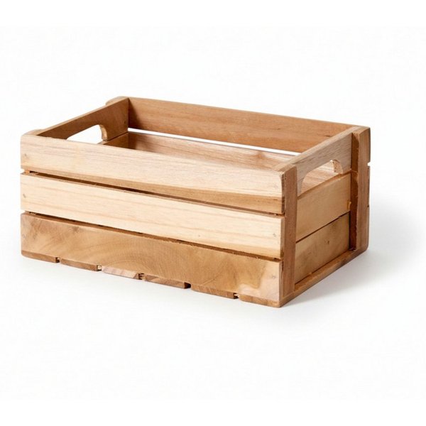 Meinposten Holzkiste Teakholz Dekokiste Korb Aufbewahrungsbox Box 28x22 o. 20x13 cm Holzbox (1 St)