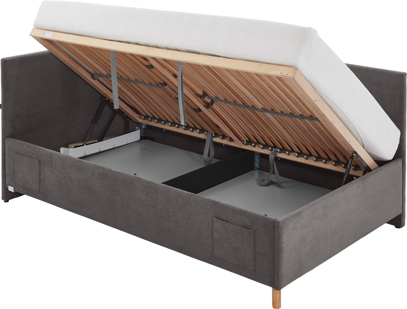 meise.möbel Kinderbett COOL II, Polsterbett wahlweise mit Bettkasten, Jugendbett inkl. USB Anschlüsse – Bild 5 von 5