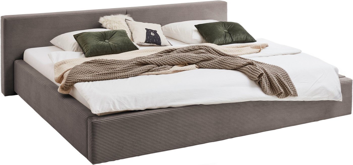 meise.möbel Polsterbett CUBE in Cord, Familienbett 240x200cm, wahlweise mit Lattenrost, verschiedene Farben erhältlich – Bild 2 von 5
