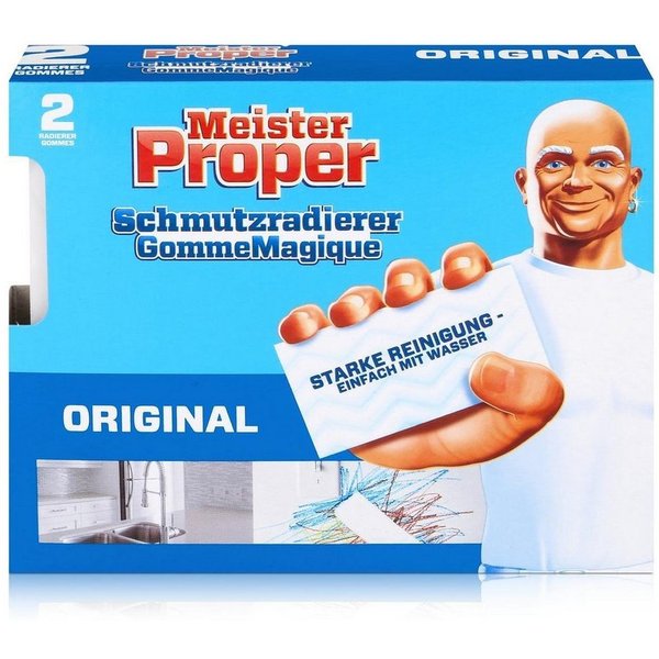 MEISTER PROPER Mr.Proper Express Schmutzradierer 2 Radierer/Paket Reinigungstücher