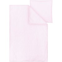 MELA Bio-Bettwäsche 'MAJULI STRIPES' aus Perkal, 2-tlg., 135x200/80x80 cm, rose/natur