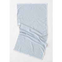 MELA Bio-Duschtuch 'TANVI Stripes' 70x140 cm, aus Frottee, cloudy blue gestreift