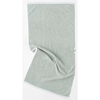 MELA Bio-Handtuch 'TANVI Stripes' 50x100 cm, aus Frottee, herbal green gestreift