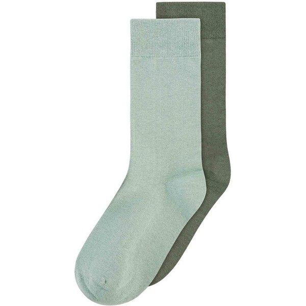 MELA Socken Basic Socken 2 Paare Frei von Polyester und Polyamid
