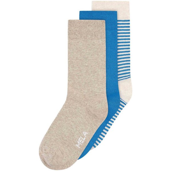 MELA Socken Basic Socken 3 Paare Frei von Polyester und Polyamid