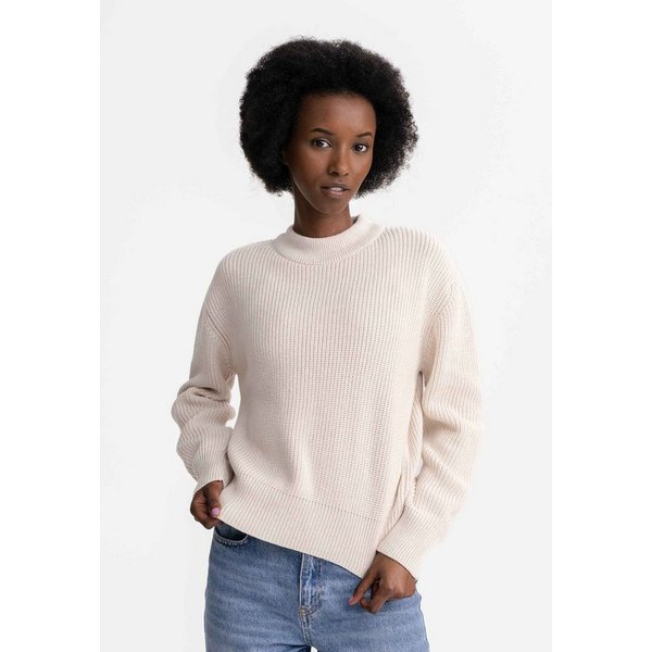 MELA Strickpullover Rippstrick Pullover Style MANIKA Rippbündchen