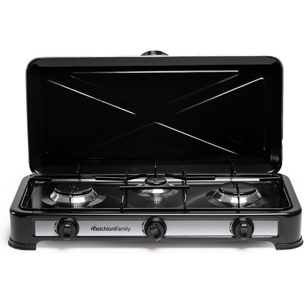 Melchioni Gaskocher MINERVA 3 NEW, Drei Brenner für maximale Flexibilität beim Outdoor Kochen