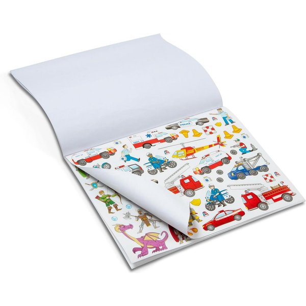 Melissa & Doug Stickerbuch Stickerheft - Dinosaurier, Fahrzeuge, Weltraum, usw.