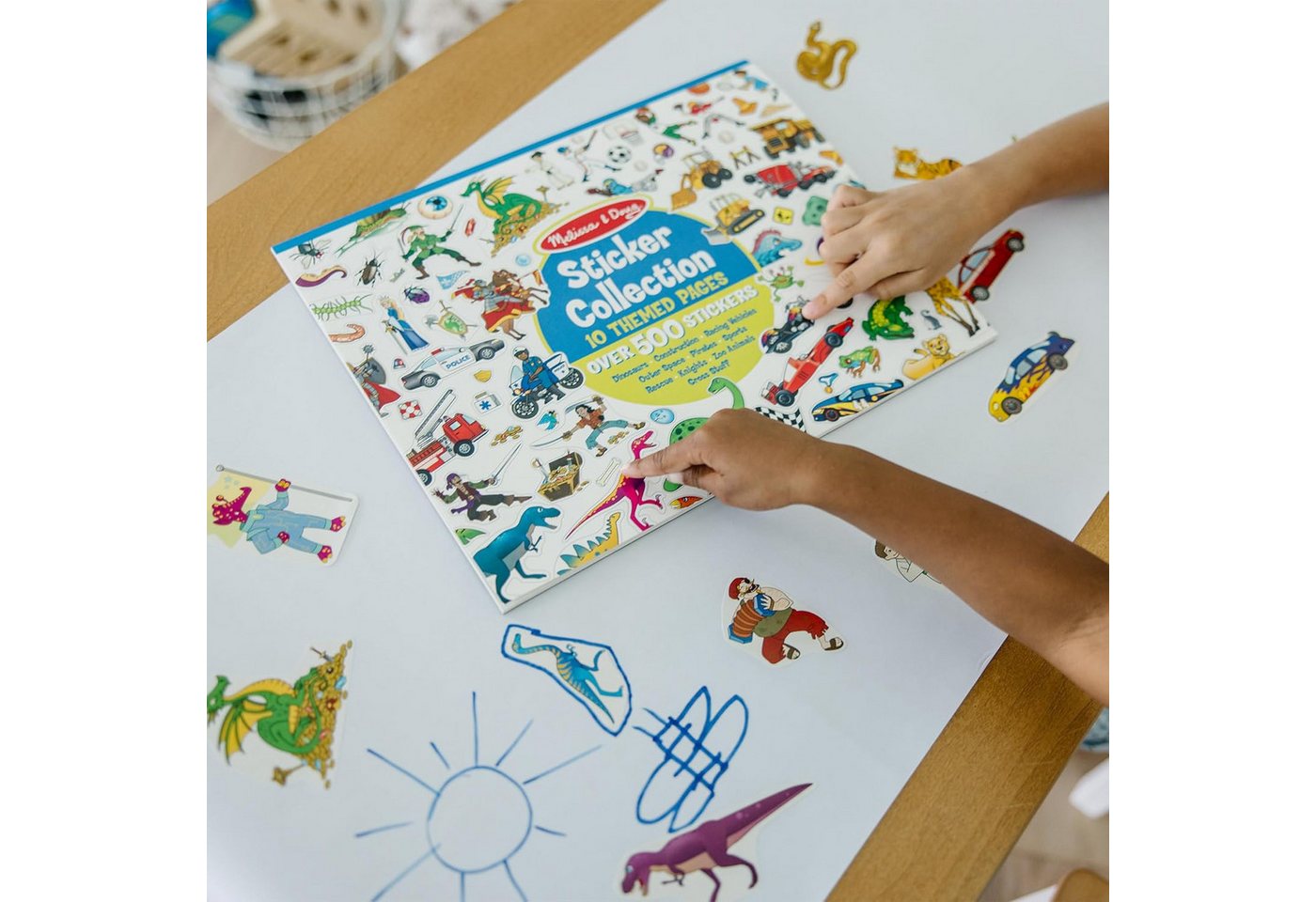 Melissa & Doug Stickerbuch Stickerheft - Dinosaurier, Fahrzeuge, Weltraum, usw. – Bild 2 von 5