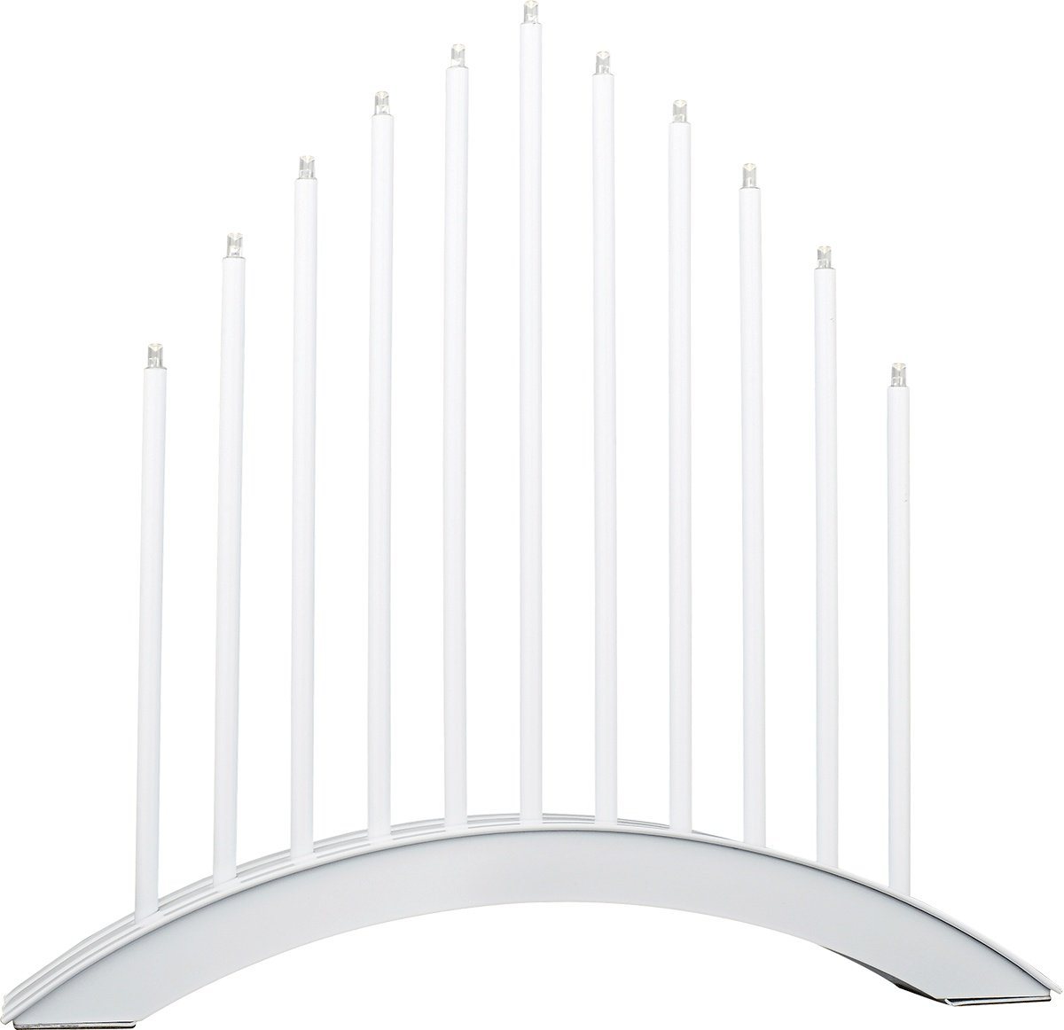 MeLiTec Fensterleuchter SL20-1, warmweiß, LED, Lichterbogen, Schwibbogen, Advent, Weihnachtsleuchter, Stimmungsleuchte, Brücke, Weiß, XMAS – Bild 2 von 3