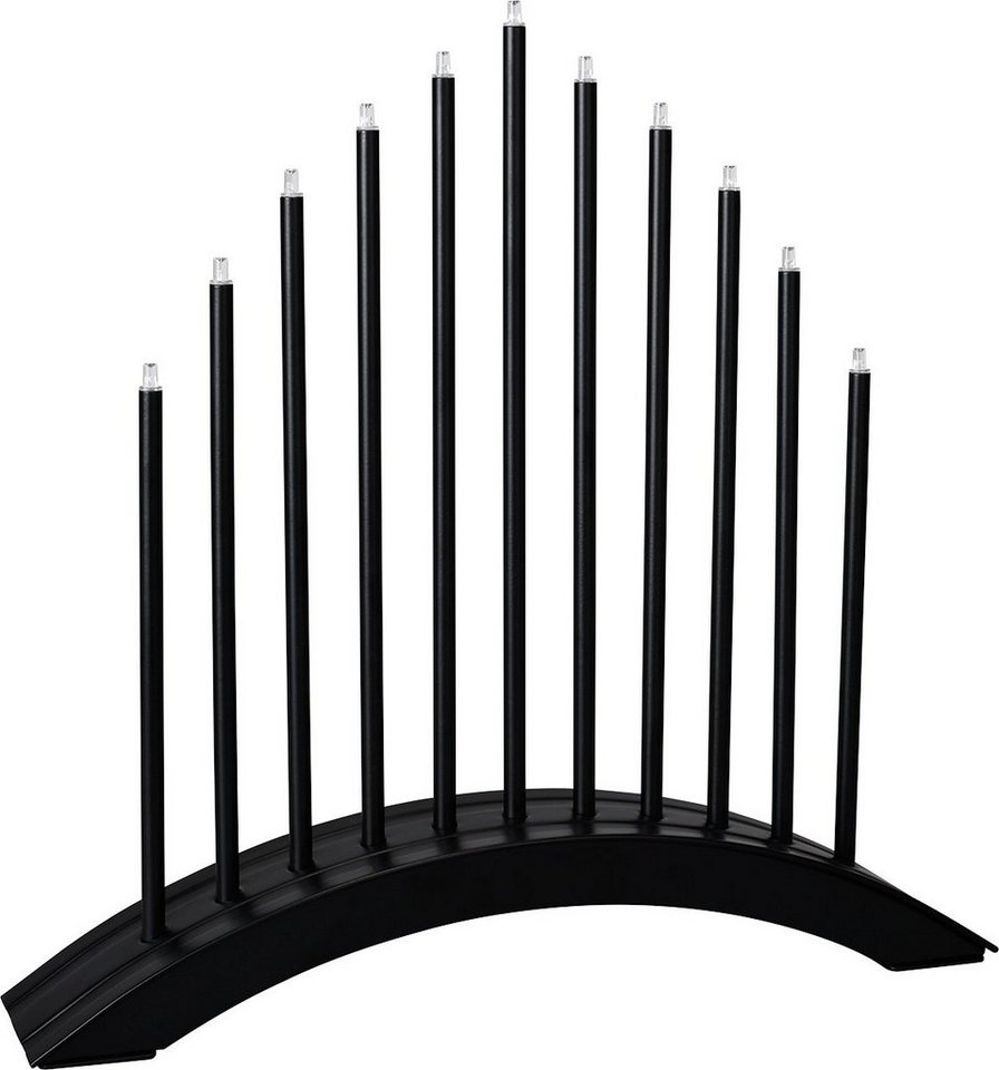 MeLiTec Fensterleuchter SL30-2, LED, Lichterbogen, Schwibbogen, Advent, Weihnachtsleuchter, Stimmungsleuchte, Brücke, Schwarz, Stecker, XMAS – Bild 3 von 3
