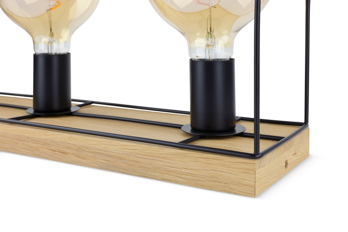 MeLiTec LED Deckenleuchte Holz Deckenbeleuchtung Gretter D130, Holz Deckenleuchte Gretter D130 – Bild 5 von 5