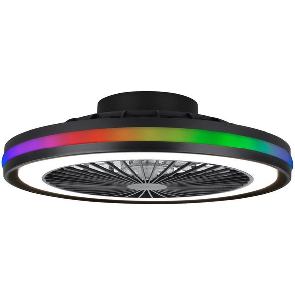 MeLiTec LED Deckenleuchte mit Ventilator DV06, einstellbar, Deckenleuchte mit Ventilator DV06