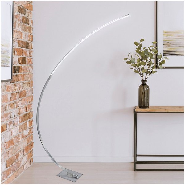 MeLiTec LED Stehlampe ST26-1 Bogenlampe mit Dimmfunktion, LED fest integriert, warmweiß, Dimmbar