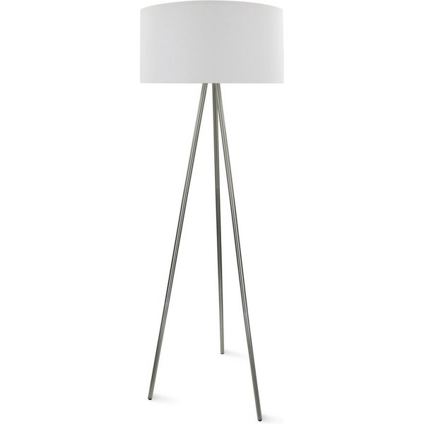 MeLiTec LED Stehlampe ST51 skandinavischer Stil, LED wechselbar, warmweiß, Stehlampe weiß, stehend, Stehleuchte für Wohnzimmer oder Schlafzimmer