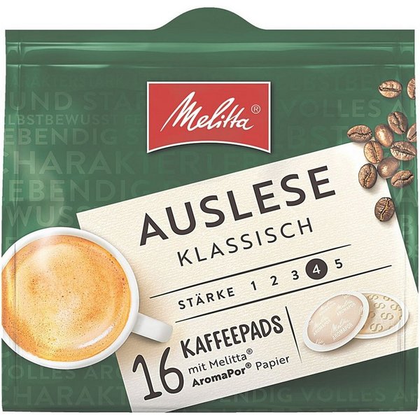 Melitta Kaffee Auslese, 16 Pads