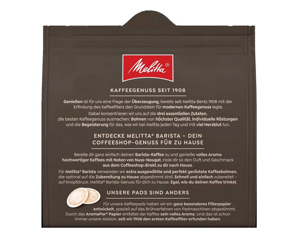 Melitta Kaffee Barista Caffè Crema, 16 Kaffeepads – Bild 2 von 3