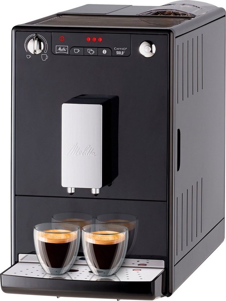 Melitta Kaffeevollautomat Solo® E950-201, schwarz, Perfekt für Café crème & Espresso, nur 20cm breit – Bild 2 von 5