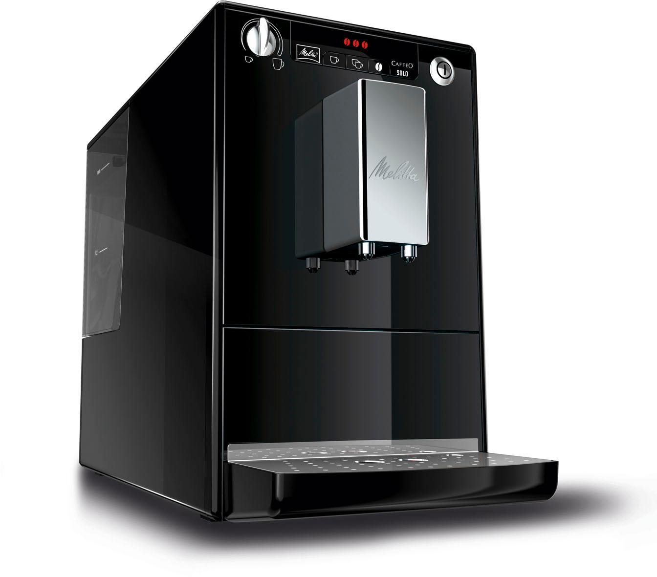 Melitta Kaffeevollautomat Solo® E950-201, schwarz, Perfekt für Café crème & Espresso, nur 20cm breit – Bild 5 von 5