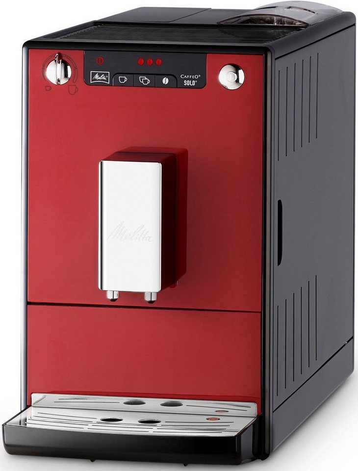 Melitta Kaffeevollautomat Solo® E950-204, chili-red, Perfekt für Café crème & Espresso, nur 20cm breit – Bild 3 von 5