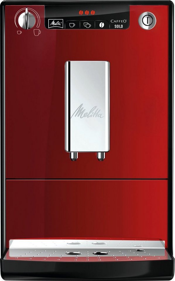 Melitta Kaffeevollautomat Solo® E950-204, chili-red, Perfekt für Café crème & Espresso, nur 20cm breit – Bild 4 von 5