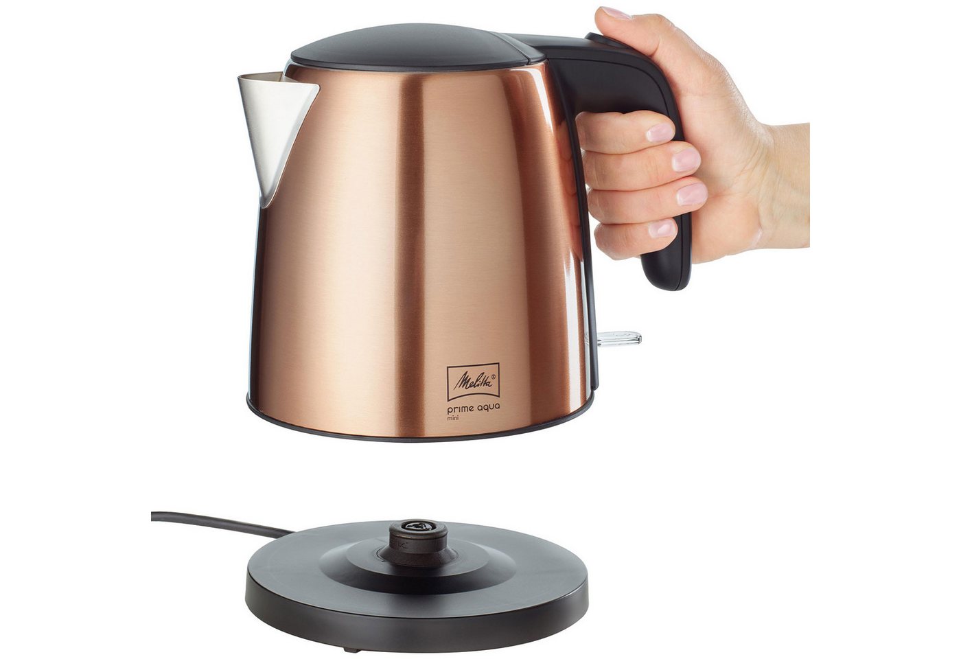 Melitta Wasserkocher Prime Aqua Mini, 2200 W, Edelstahl – Bild 4 von 5