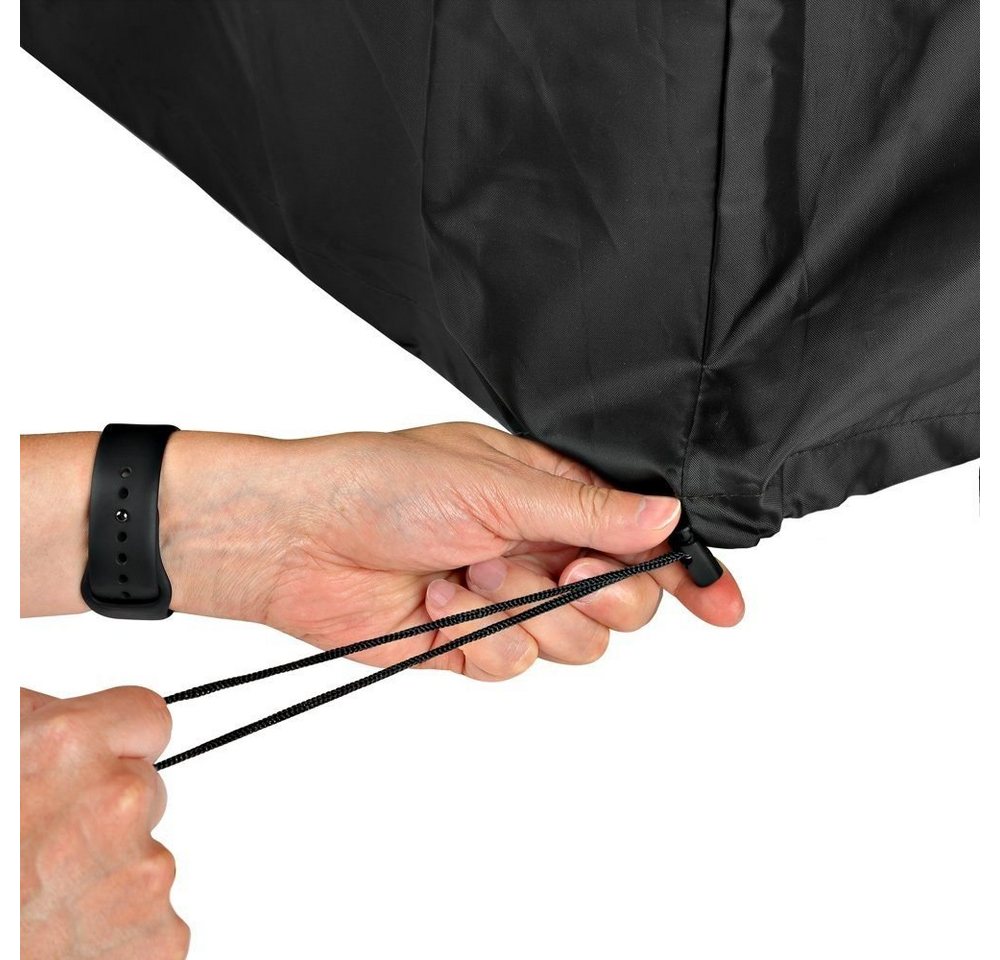 Melko Gartenmöbel-Schutzhülle Gartenmöbel Abdeckplane Schutzhülle 220x78x60 CM Schwarz Plane (Stück, 1-St., Plane), Witterungsbeständig – Bild 3 von 5