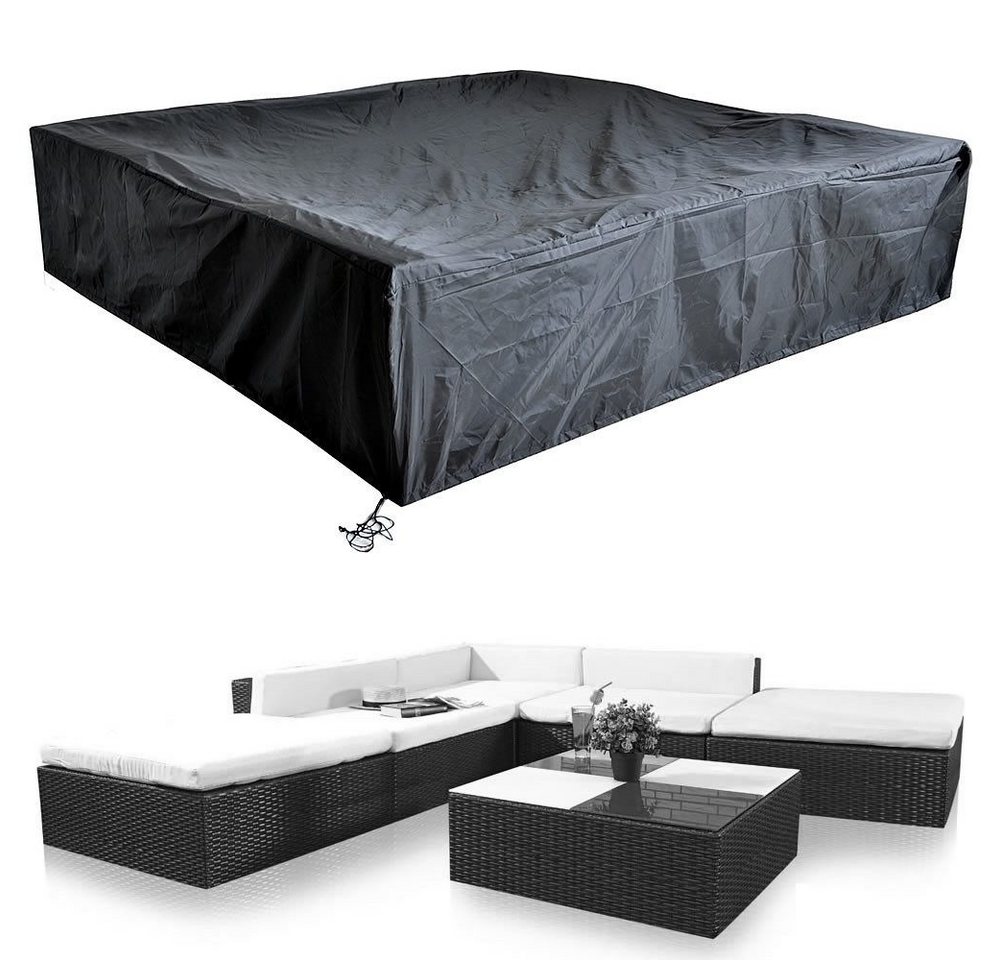 Melko Gartenmöbel-Schutzhülle Gartenmöbel Schutzhülle Abdeckplane 240x240x52 CM Lounge Abdeckung (Stück, 1-St., Plane), 100% Polyethylengewebe – Bild 5 von 5