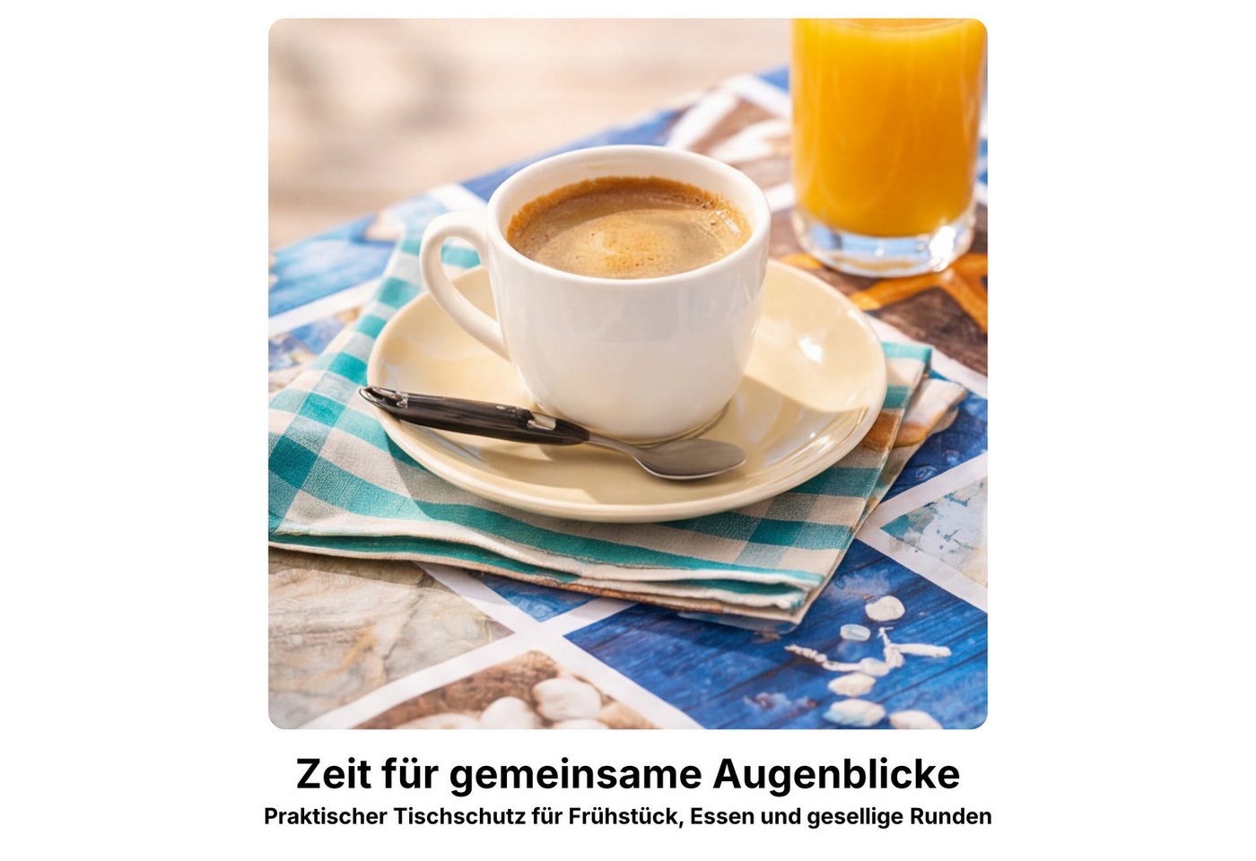 Melody Gartentischdecke Wachstuchtischdecke Tischdecke Seestern abwaschbar eckig, fleckenabweisend, wasserabweisend, Glattes Gewebe, bedruckt – Bild 3 von 5
